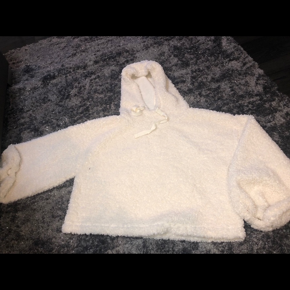 Oversized teddy bear hoodie